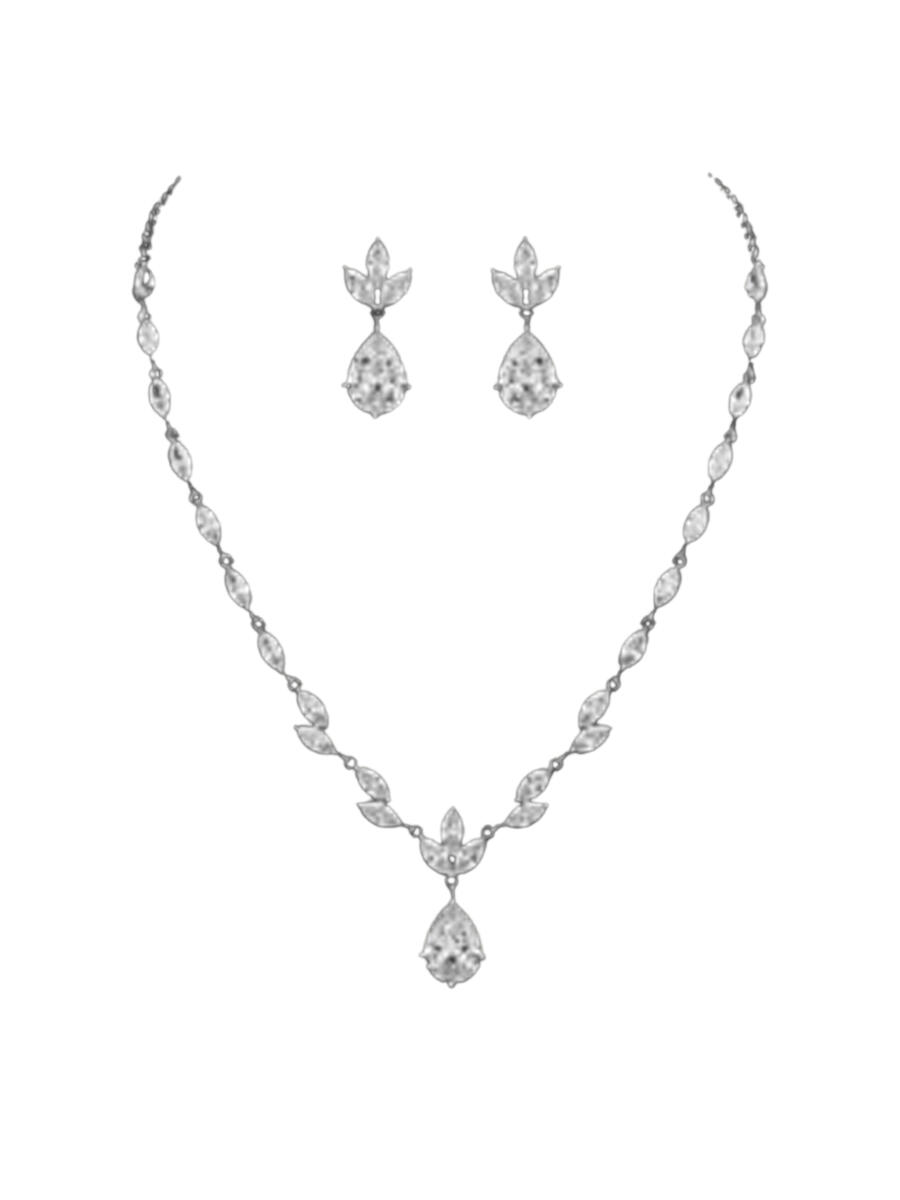 DS BRIDAL    DAE SUNG . - 2PC EARR & NECKLACE MR-4227