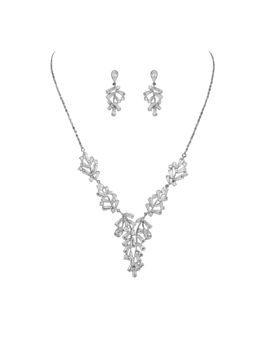 DS BRIDAL    DAE SUNG . - 2PC EARR & NECKLACE