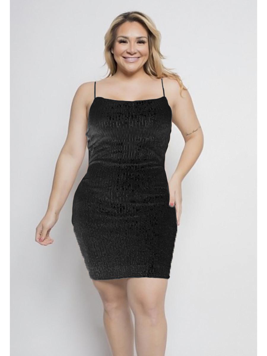 Curve Market - Mini Sequin Dress
