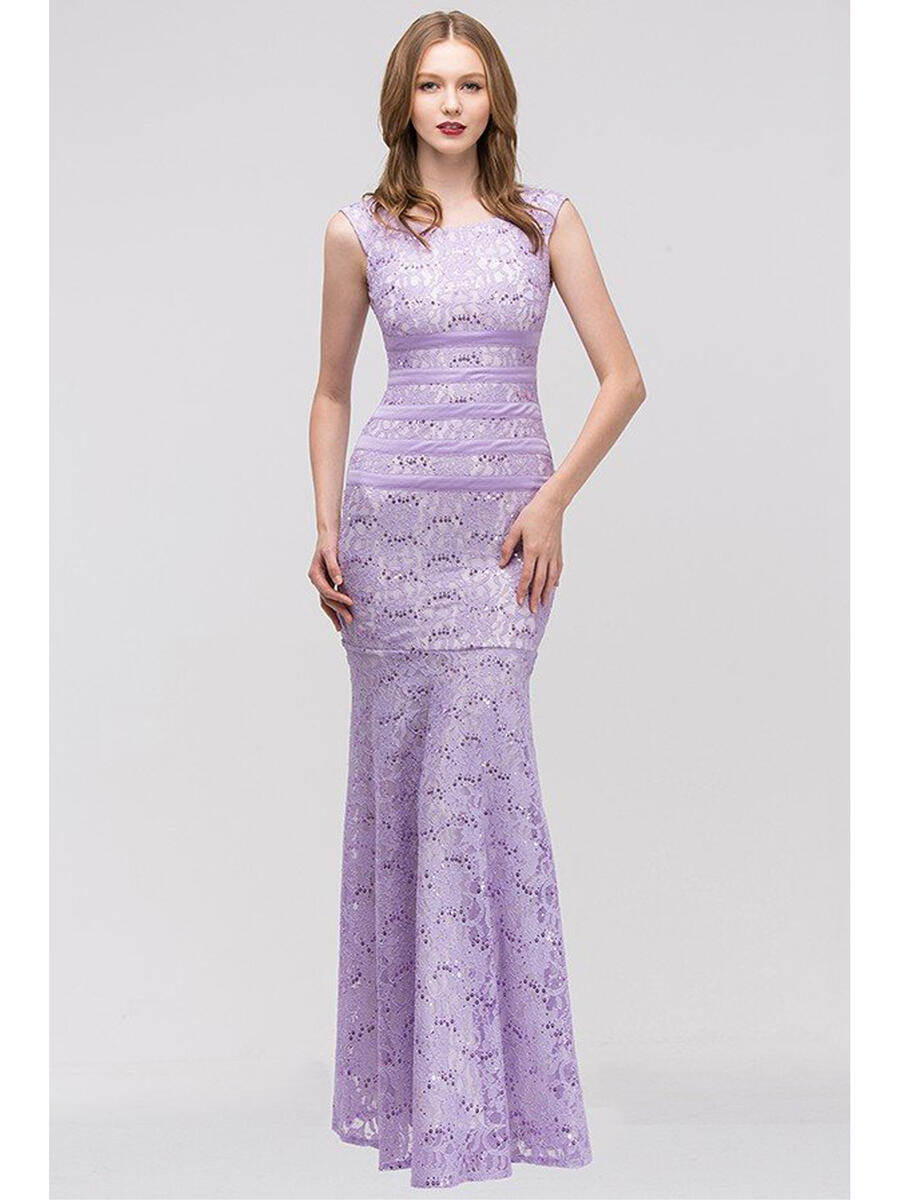 Fashion Eureka - Sequin Lace Sheath Gown 2050