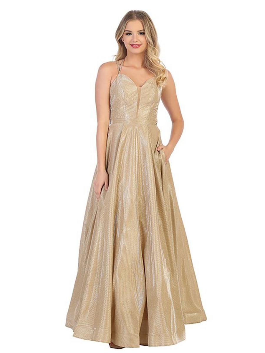 CINDY COLLECTION USA - Glitter Aline Gown