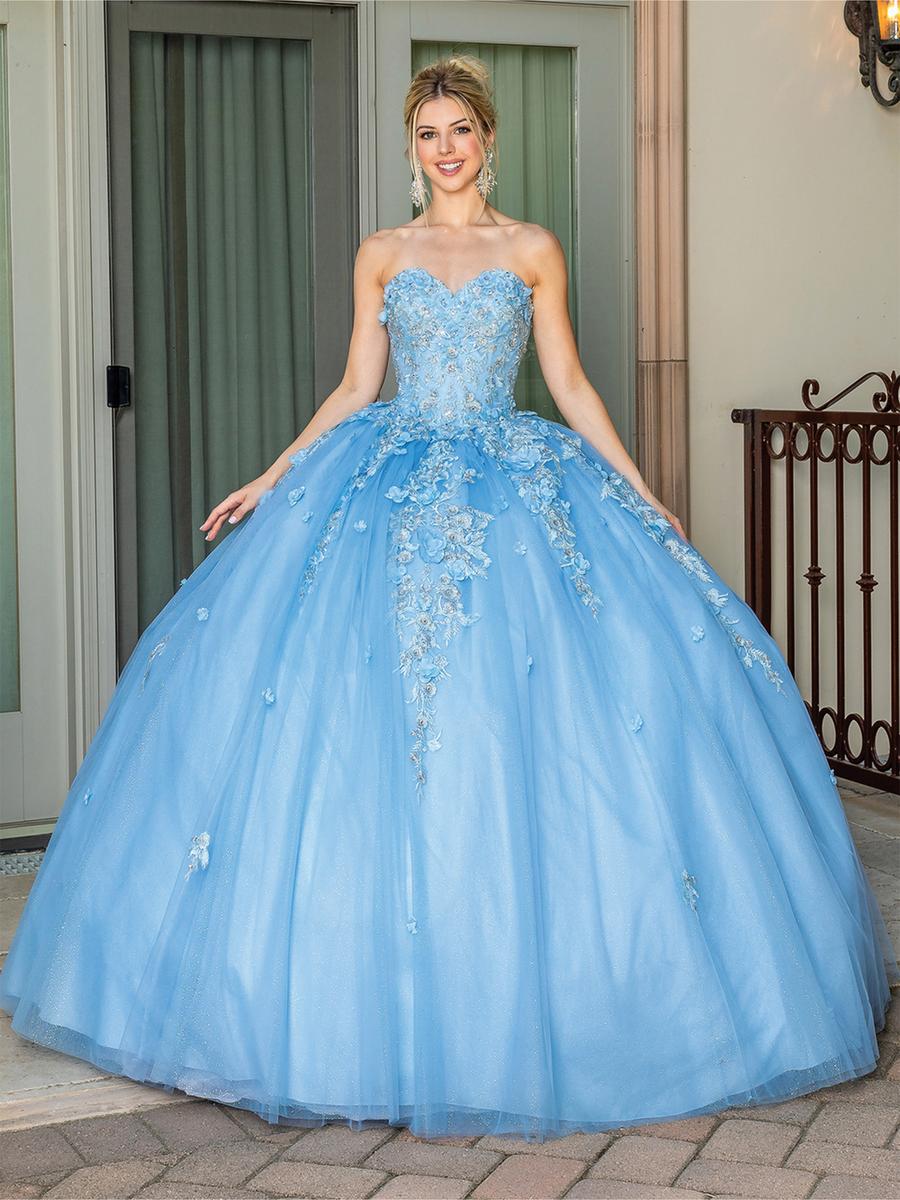 Dancing Queen - Floral Tulle Ballgown with Cape 1717