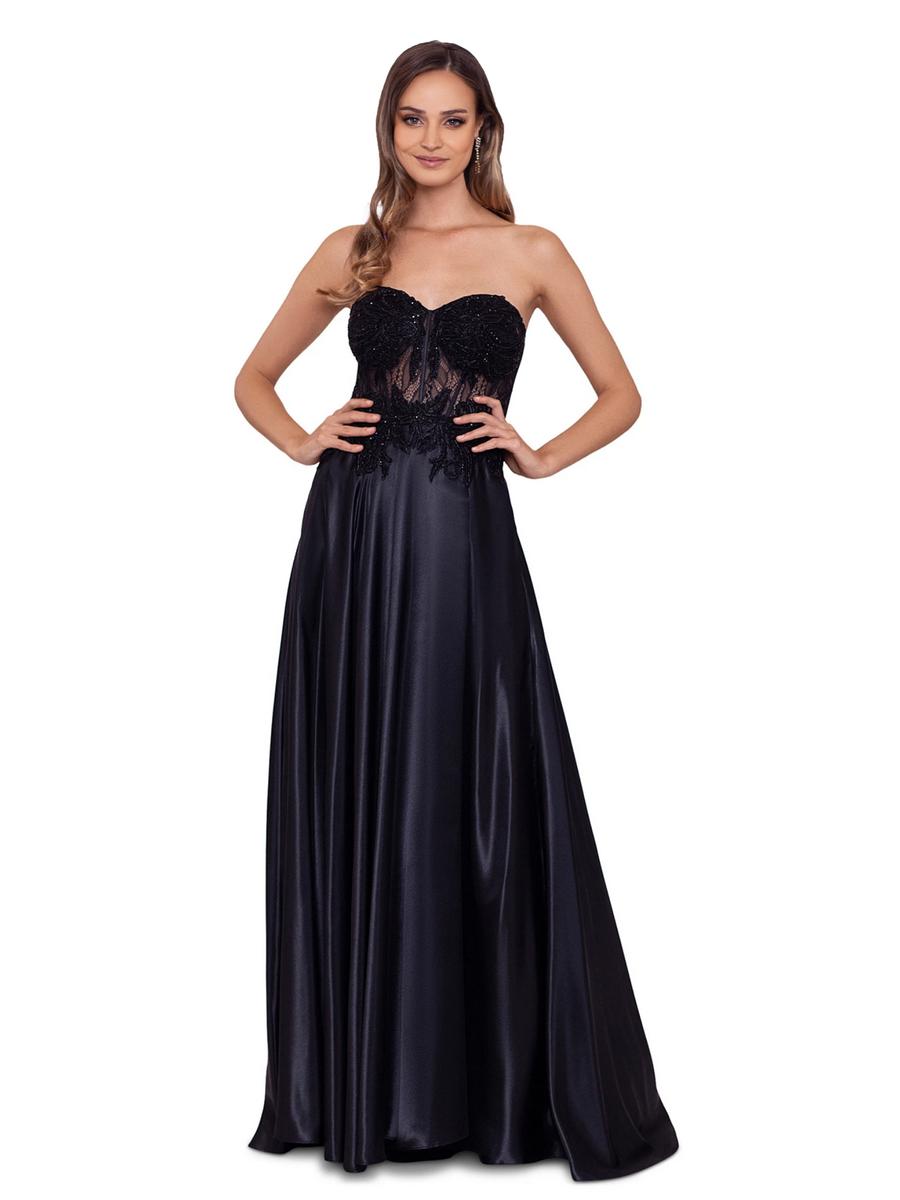 BLONDIE NITE - Strapless Beaded Bodice Gown