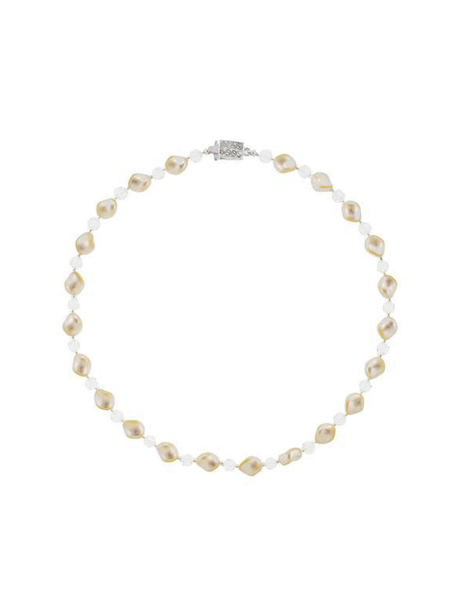 Giavan - Twist Pearl & Swarovski Crystal Necklace