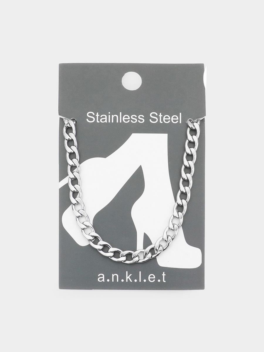 WONA TRADING INC - Stainless Steel Metal Chain Anklet AK0008