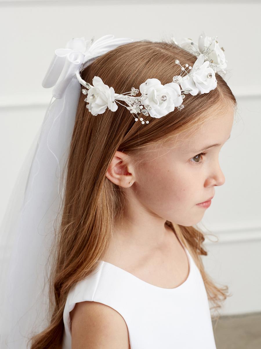 TIP TOP childrens - Flower Crown With Veil 718M