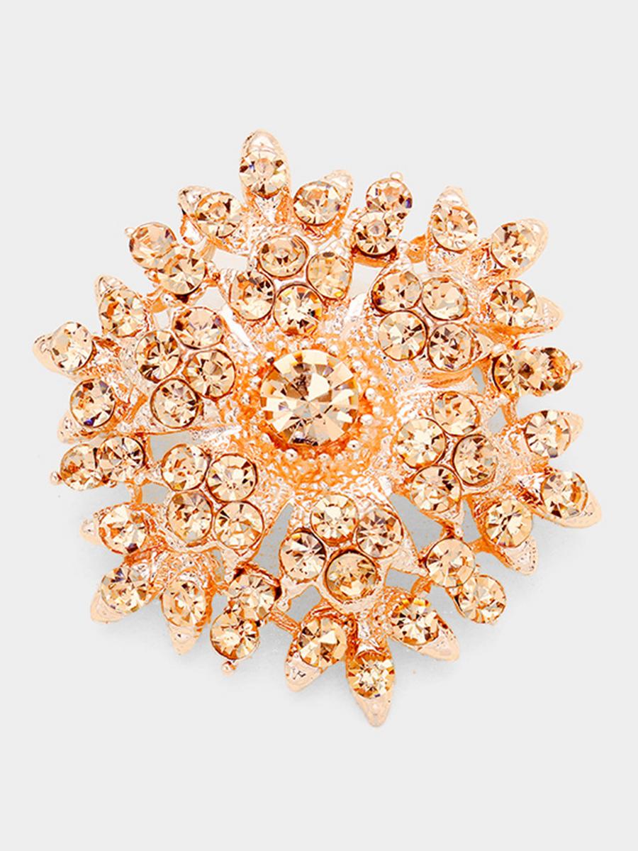 WONA TRADING INC - Bubble Cluster Snowflake Pin Brooch BR0617