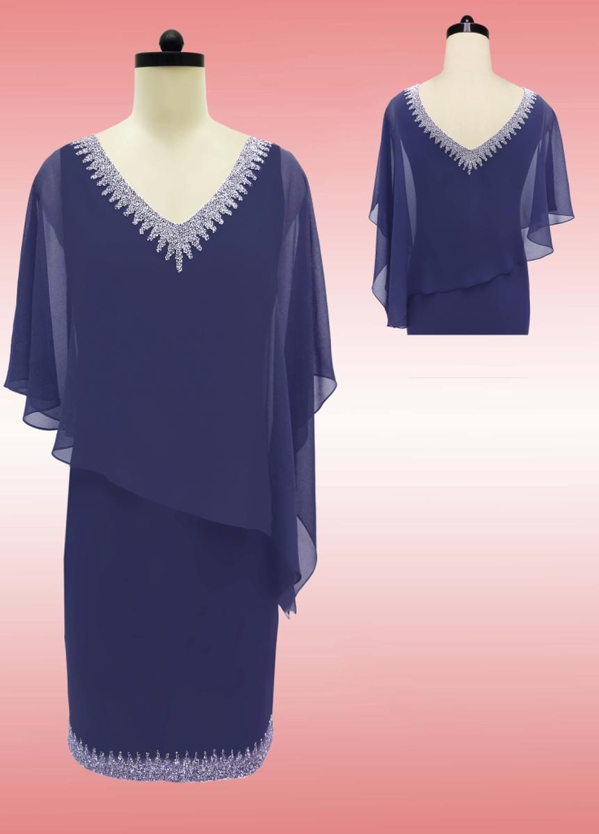 JKARA - Jersey Short Sleeve Mock Top Dress