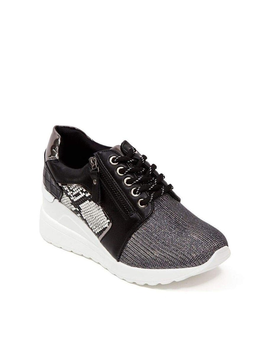 Lady Couture - Glitter With Wedge lace Sneaker SPARKLE