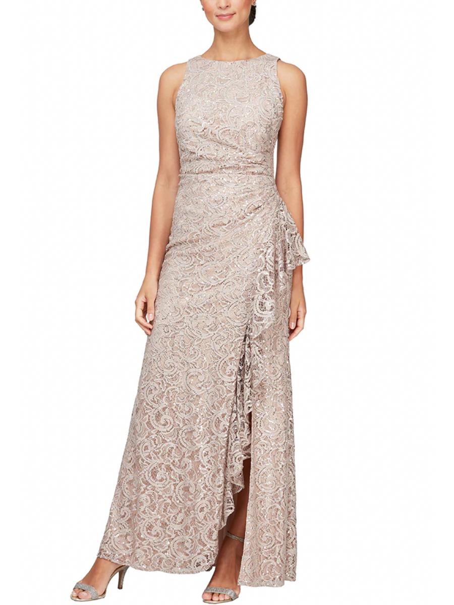 ALEX APPAREL GROUP INC - Lace Gown Sleeveless
