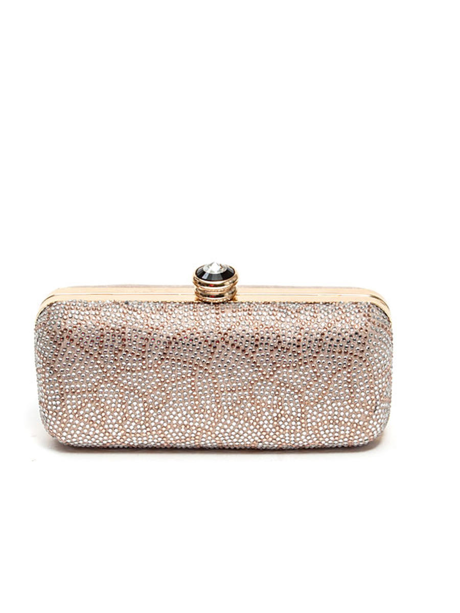 Lady Couture - Embellished Hard Case Clutch