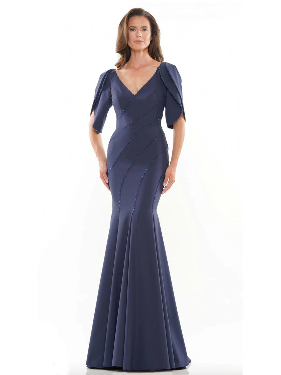 MARSONI - Short Sleeve Jersey Fitted Gown MV1160