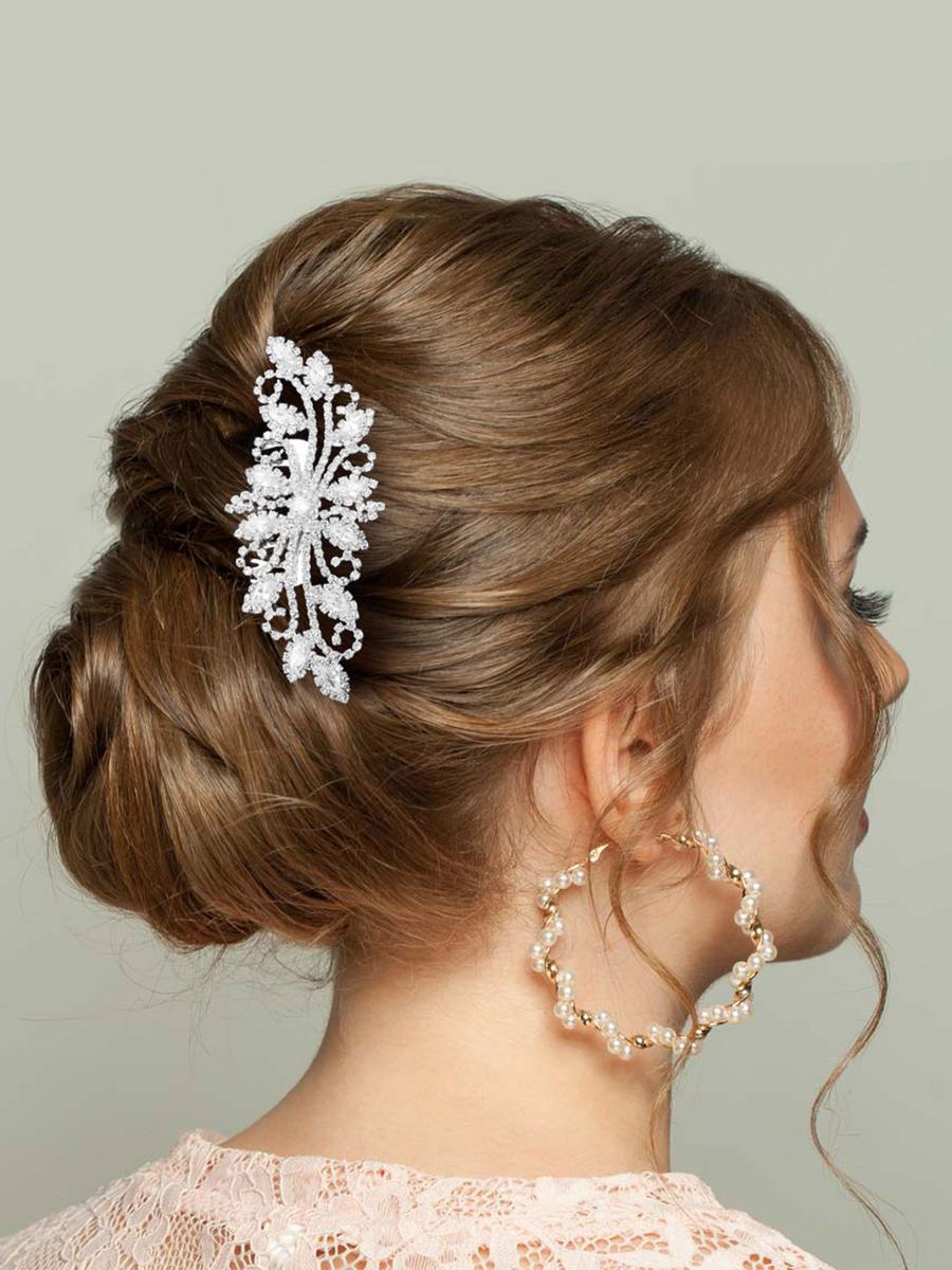 WONA TRADING INC - CZ Marquise Accented Hair Comb CSH79-41090