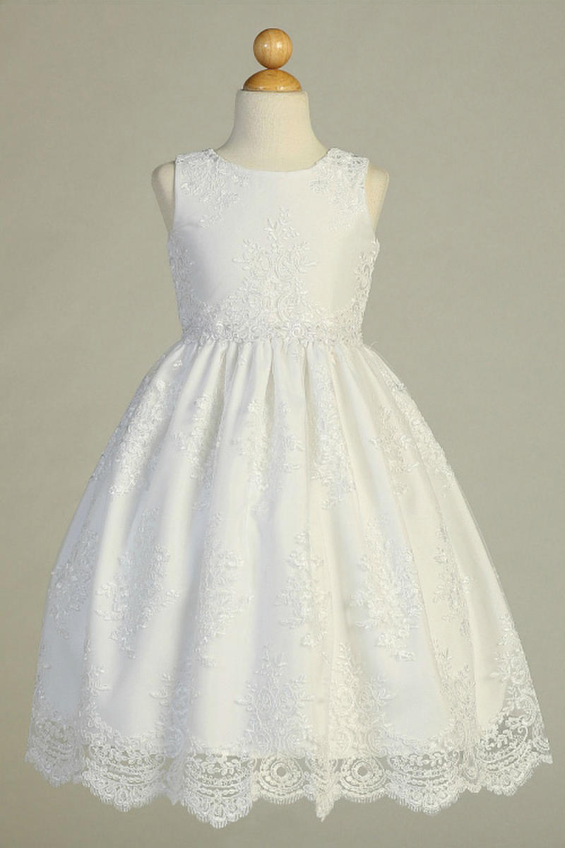 SWEA PEA AND LILLI - Embroidered Lace Tea Length Dress