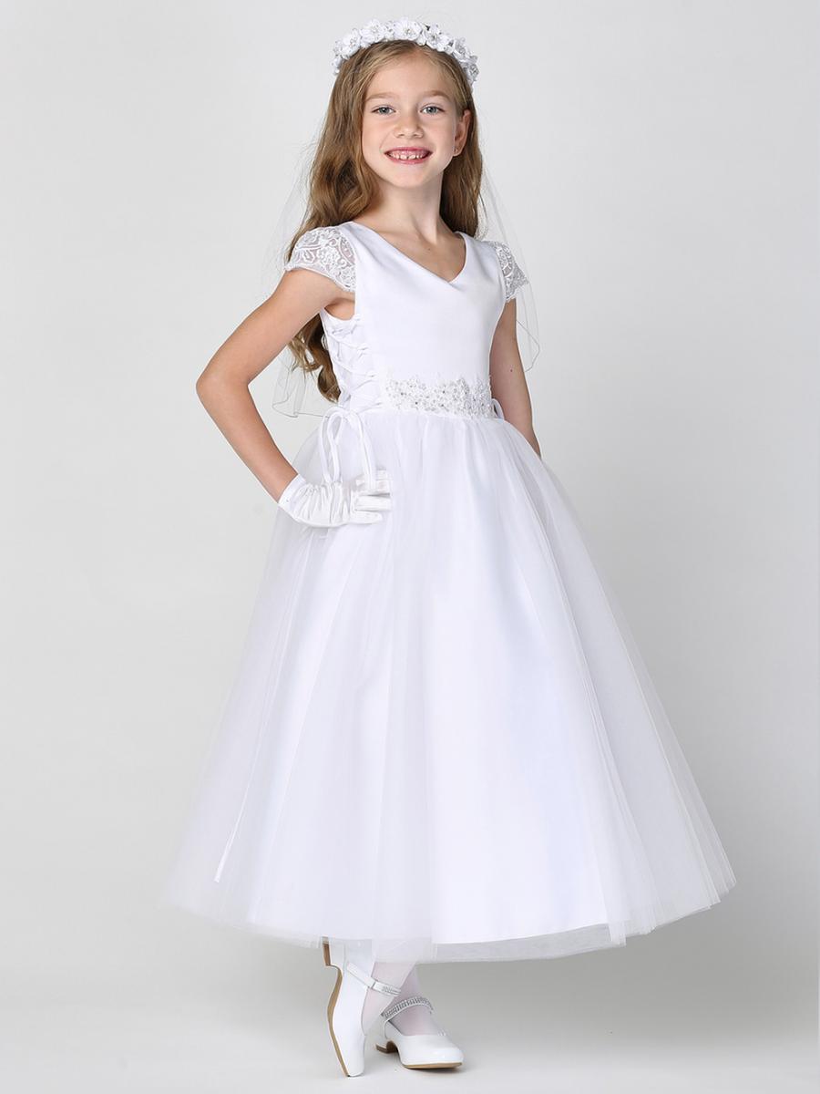 SWEA PEA AND LILLI - Satin Tulle Dress with Victorian Lace up Sides SP715