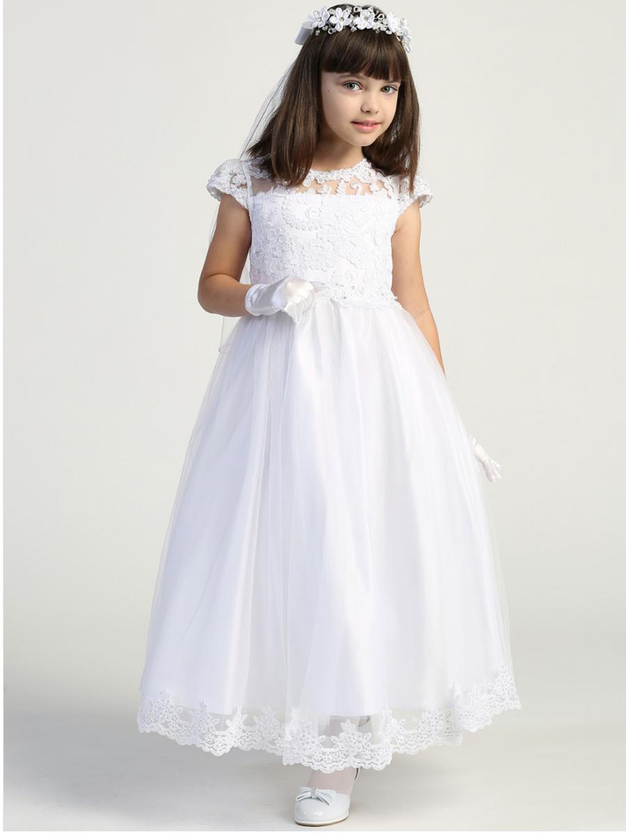 SWEA PEA AND LILLI - Embroidered Lace on Tulle Dress