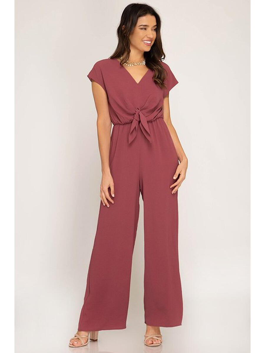 chiffon sleeve jumpsuit