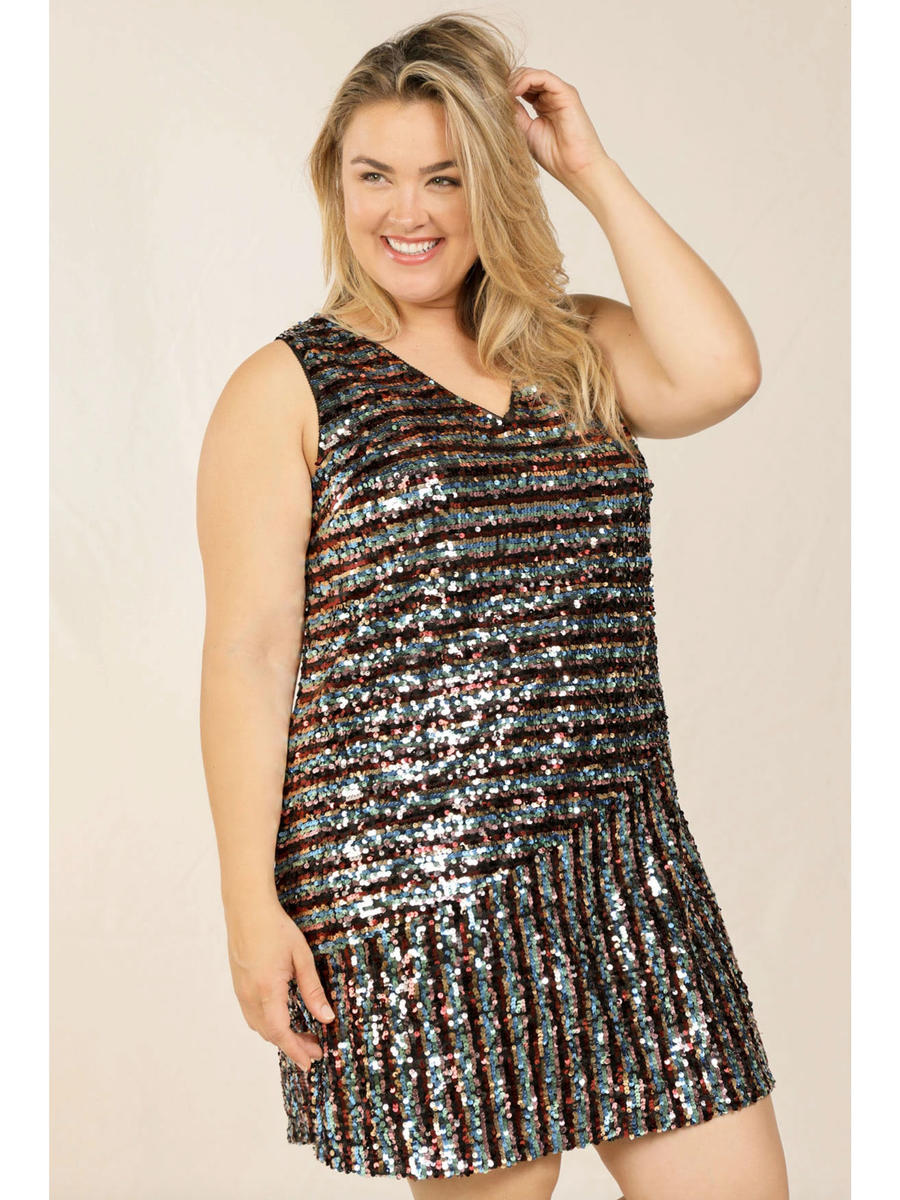 Skies Are Blue - Sequin Dress