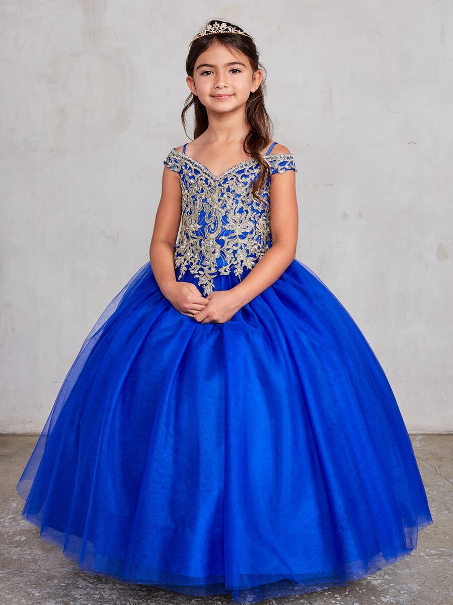 TIP TOP Childrens - Off Shoulder With Spaghetti Straps Dress 7024