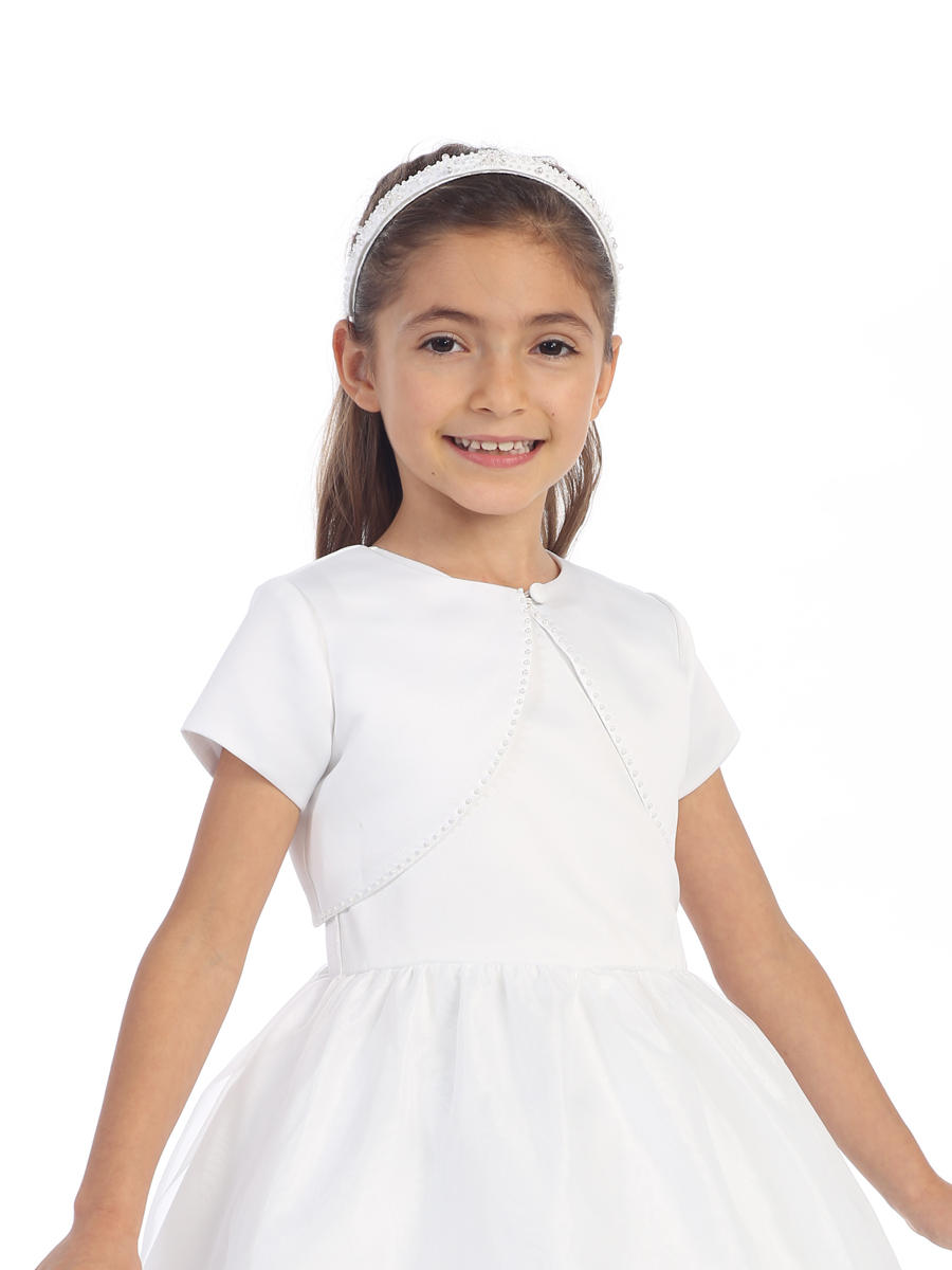 TIP TOP childrens - Satin Bolero with Pearls 7907