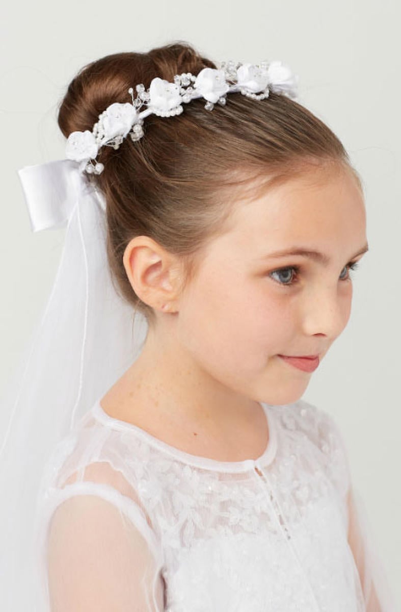 TIP TOP childrens - Flower Crown with Veil 791