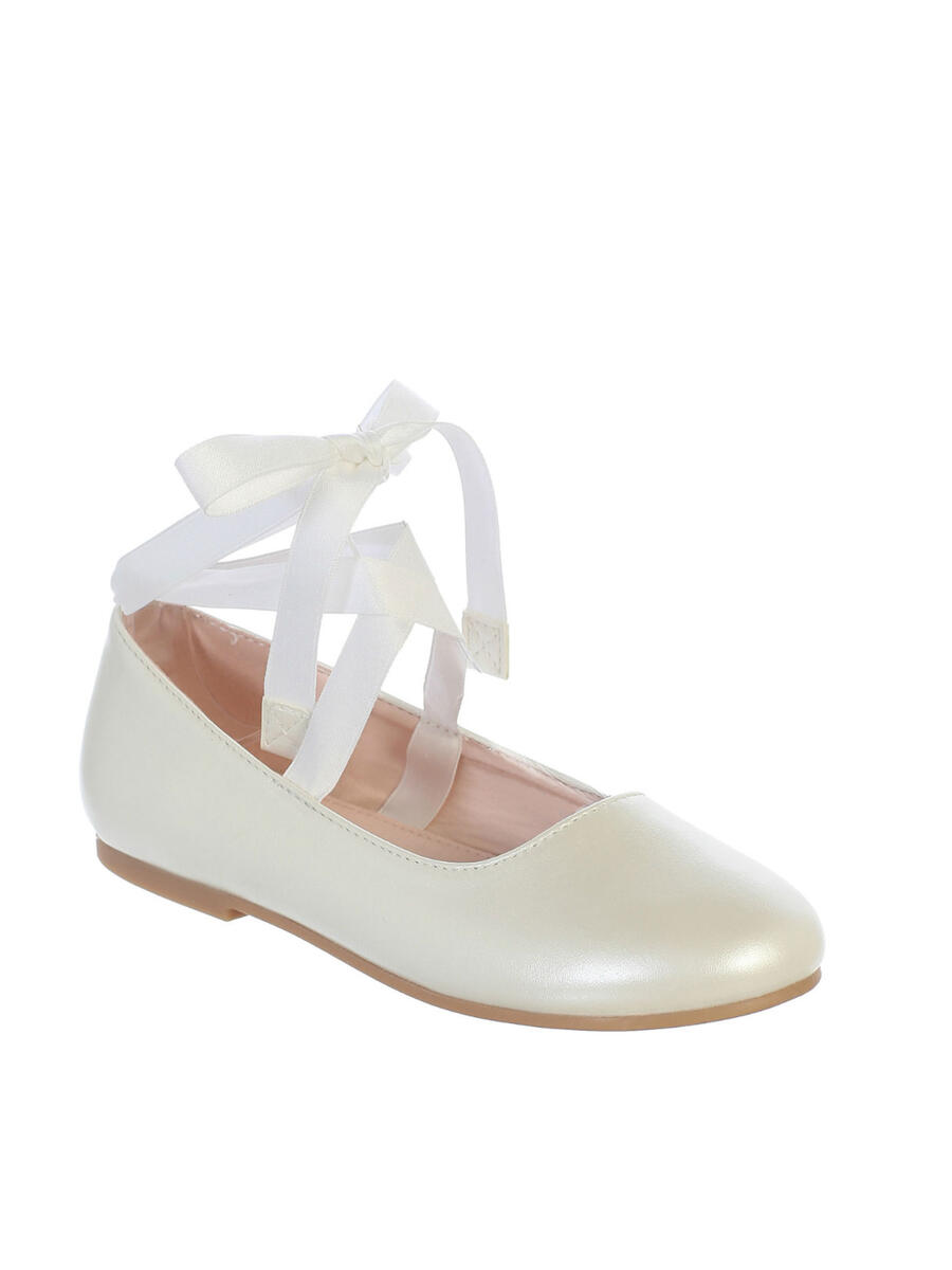 TIP TOP childrens - Matte Lace Up Ballerina Shoe S126