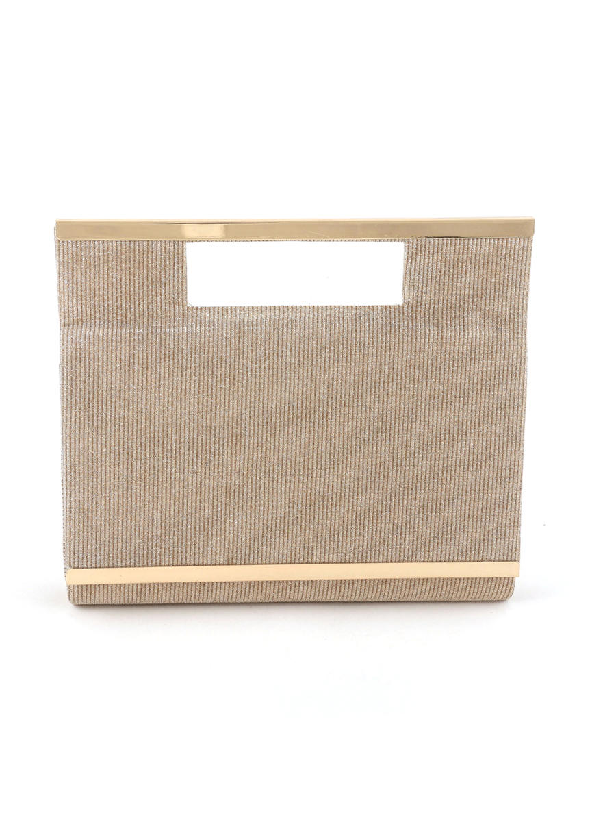 UR ETERNITY BAGS - Metal Frame Glitter Fabric Clutch Bag WYQ134