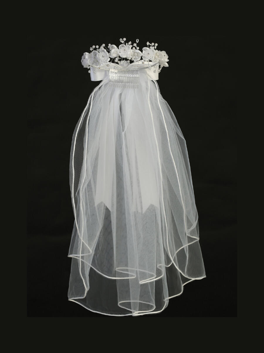 Lito Children Wear - 24 Inches With Organza Flower Pearl