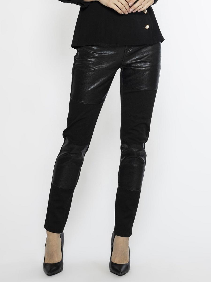 GRACIA FASHION LADIES APPAREL - Leather Patch Jeggings