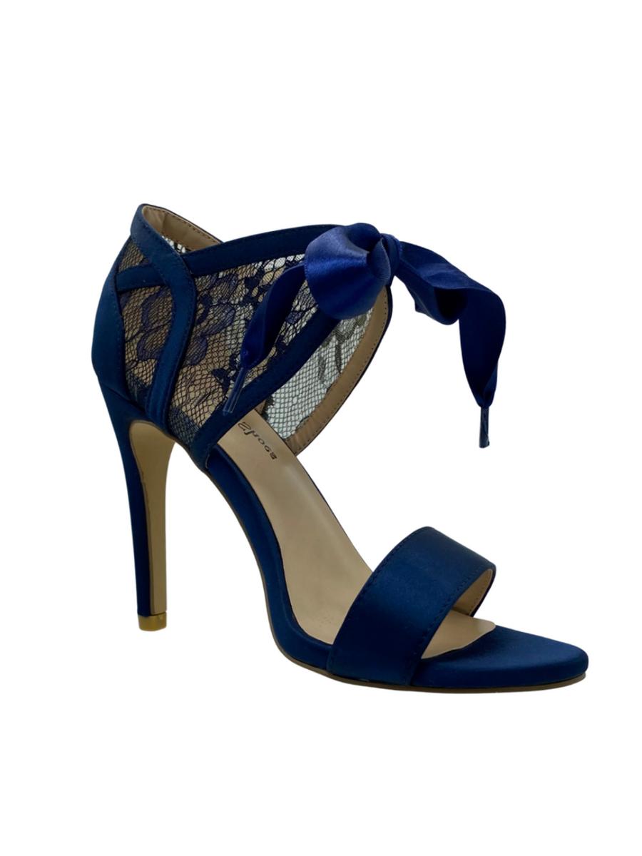 Your Party Shoes - High Heel  Lace With Ribbon Satin
