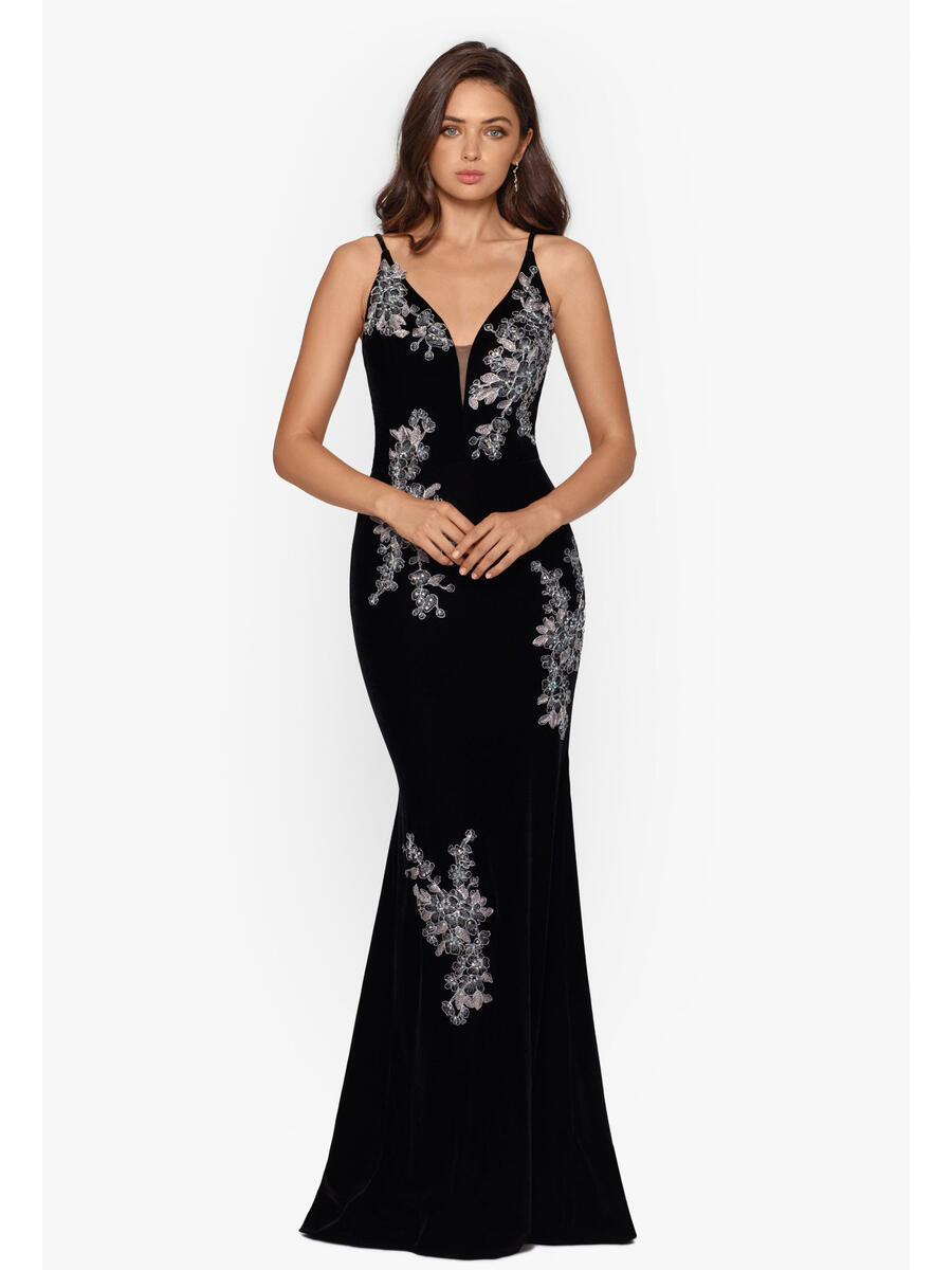 xscape velvet gown