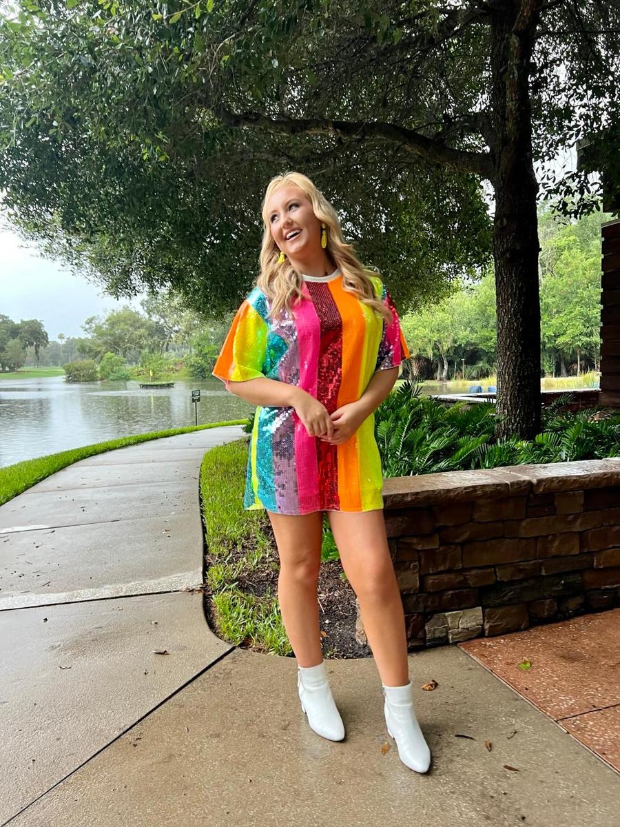 Rainbow Tshirt Dress 507