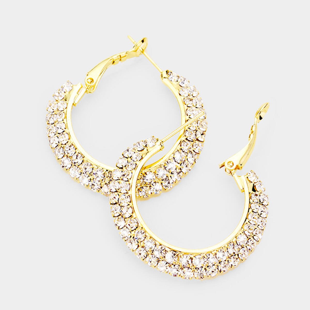 Gold or Silver hoops 0125