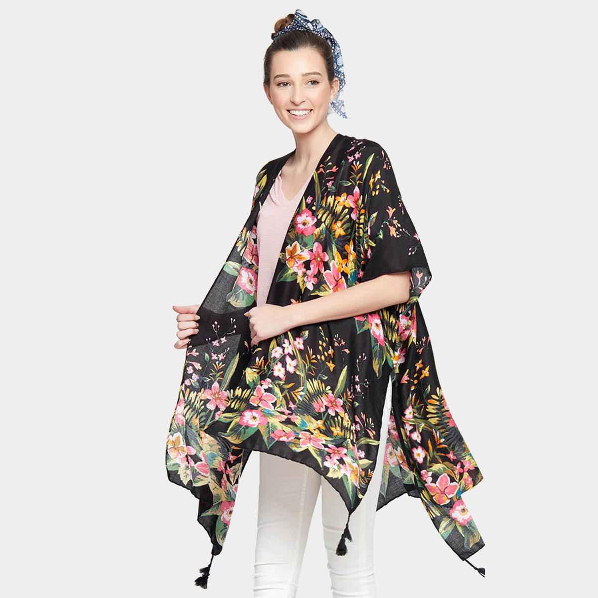 Kimonos Black Floral