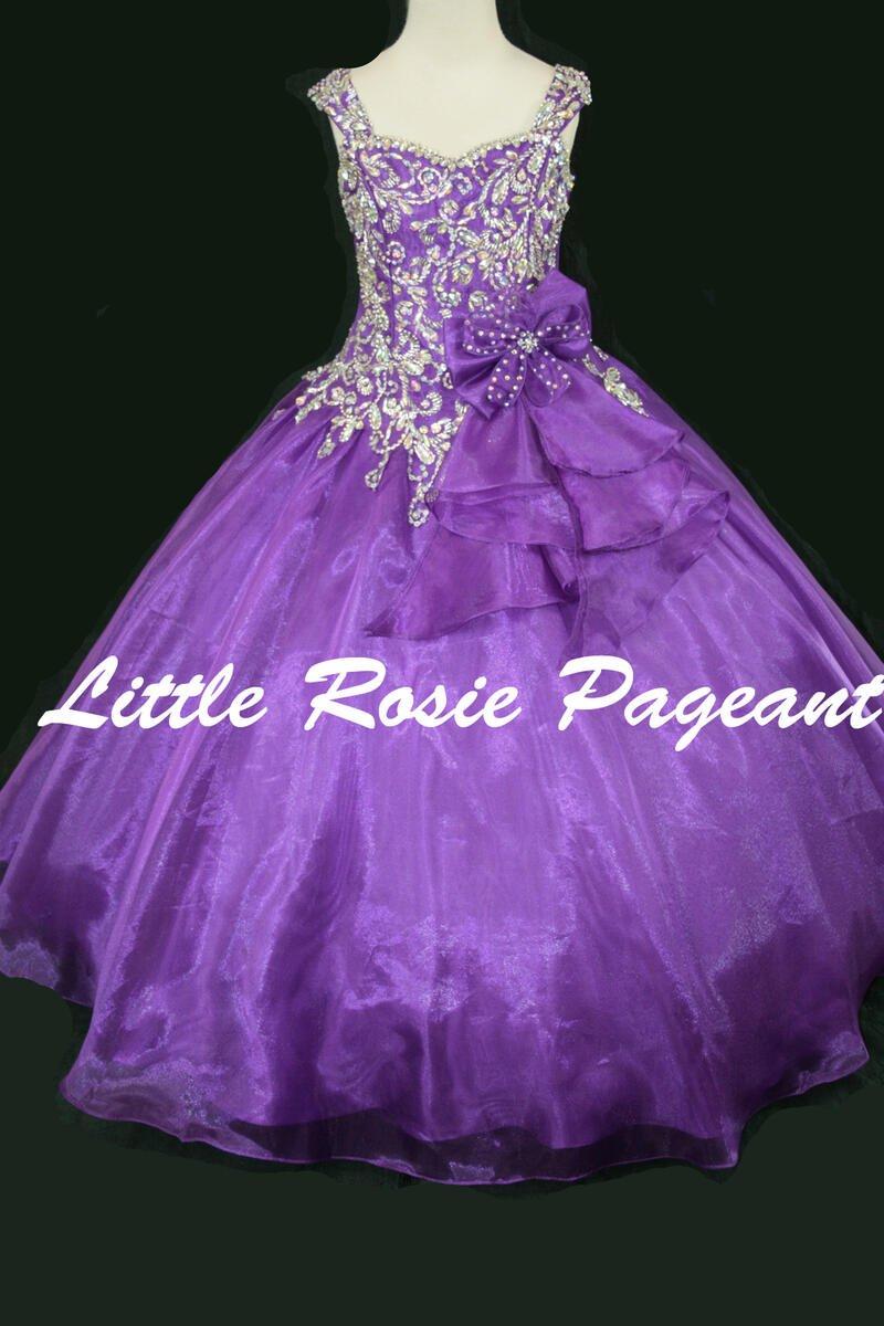 LITTLE ROSIE LONG PAGEANT DRESS LR2159