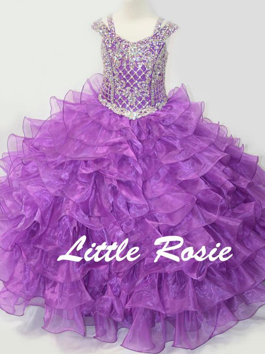 Little Rosie Girls Glitz Long Pageant LR2116