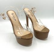 Image of PLATFORM HEEL - LUCITE