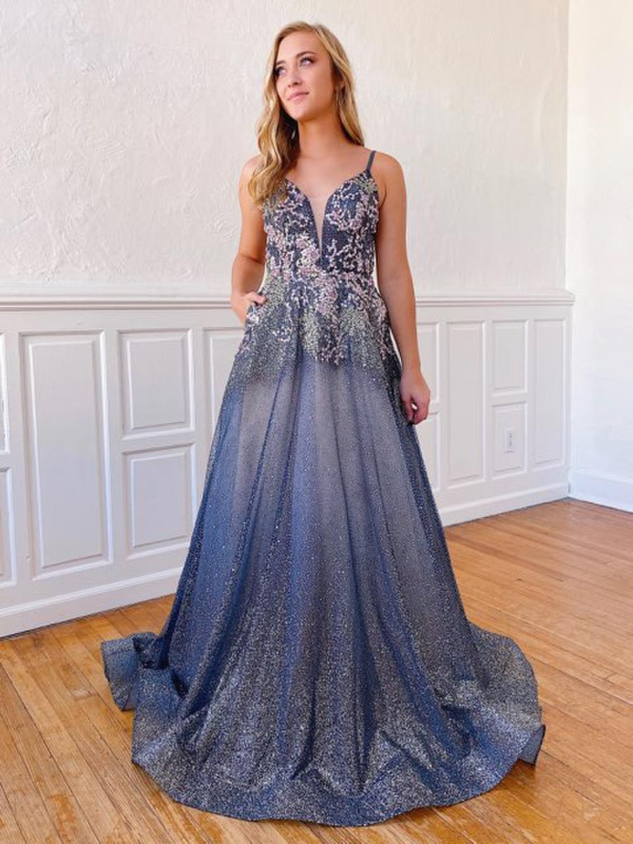 Glitter Dress with Embroidered Bodice