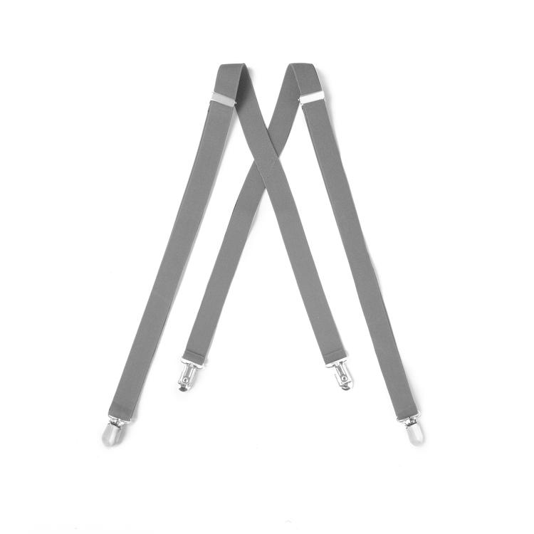 Silver Clip Suspenders 800-02