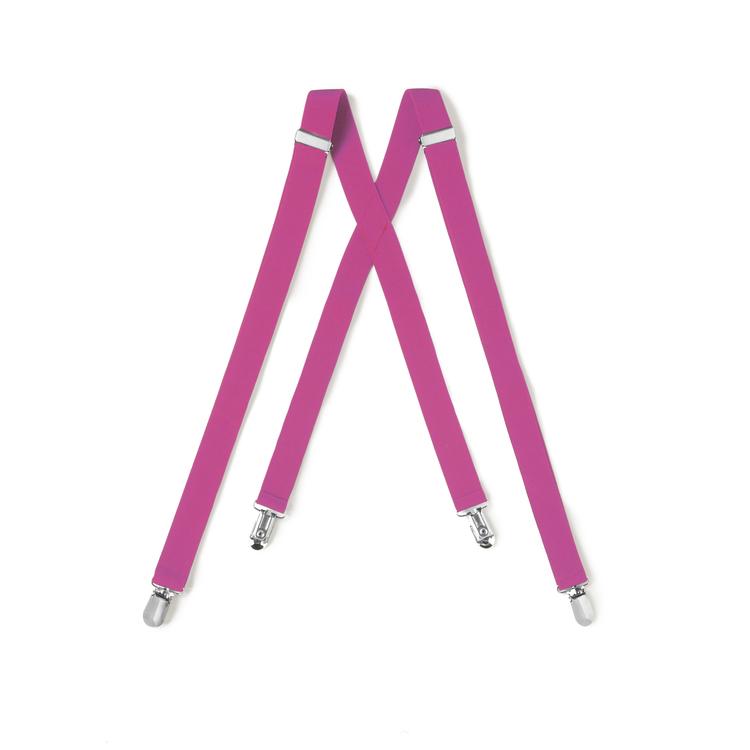 Hot Pink Clip Suspenders 800-52